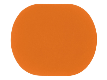 ПАТЧ ОВАЛ soft-touch (оранжевый ) 6,0 х 5,0 см
