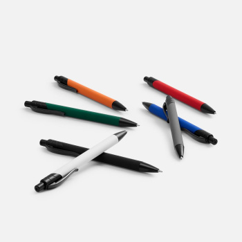 Ручка шариковая Undertone Black Soft Touch, серая