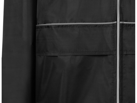 Дождевик "Sunshine" со светоотражающими кантами, черный, размер  M/L