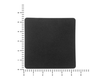 ПАТЧ КВАДРАТ nubuk (чёрный) 5,5 х 5,5 см