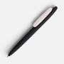 Ручка шариковая Prodir DS5 TRR-P Soft Touch, черная с белым