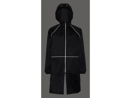 Дождевик "Sunshine" со светоотражающими кантами, черный, размер  M/L