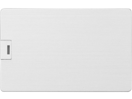 Флеш-карта USB 2.0 64 Gb в виде металлической карты "Card Metal", серебристый