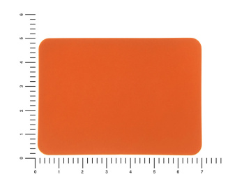 ПАТЧ ПРЯМОУГОЛНЫЙ soft-touch (оранжевый ) 5,0 х 7,0 см