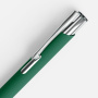 Ручка шариковая Keskus Soft Touch, зеленая