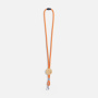 Шнурок для бейджа Tube Wood, оранжевый