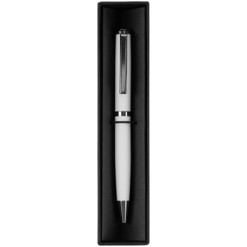 Ручка шариковая Inkish Chrome в футляре, белая