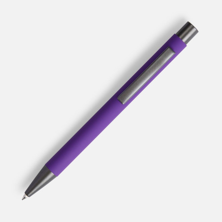 Ручка шариковая Atento Soft Touch, фиолетовая