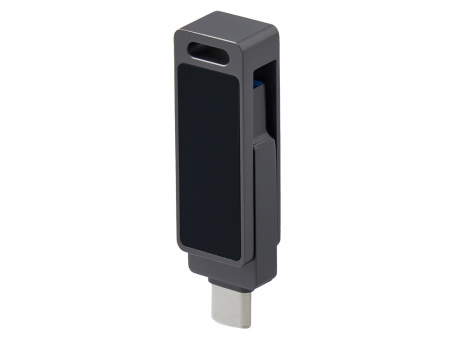 Флешка 32 ГБ USB Type-C и USB 3.0 с подсветкой лого «Спинлайт»