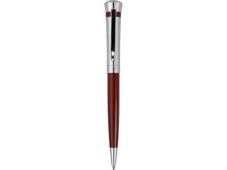 Ручка шариковая Nina Ricci модель «Legende Burgundy», красный/серебристый