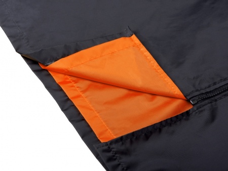 Дождевик «Bi-color» унисекс, оранжевый/черный