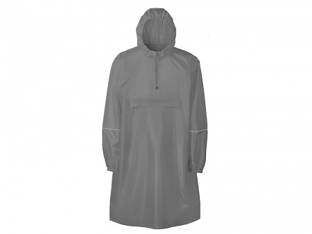 Дождевик - пончо "Galaxy" со светоотражающими элементами, серый