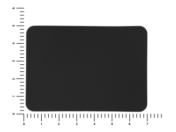 ПАТЧ ПРЯМОУГОЛНЫЙ nubuk (чёрный) 5,0 х 7,0 см