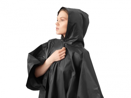 Пончо «Hawaii» c чехлом унисекс, черный