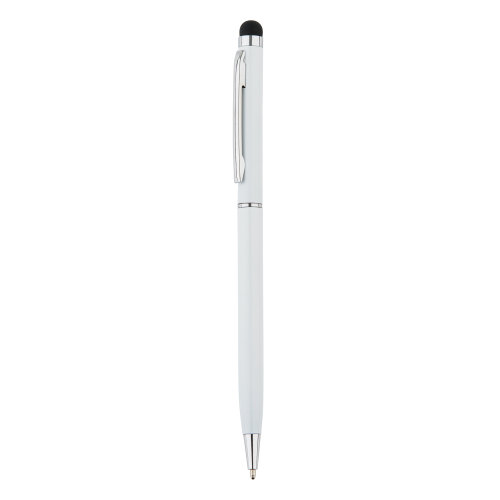 Тонкая металлическая ручка-стилус белая