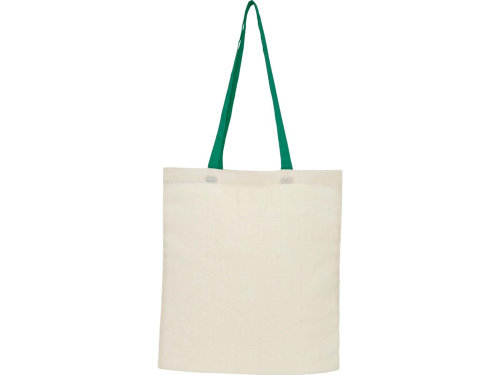 Складная эко-сумка Nevada из хлопка плотностью 100 г/м2, зеленый