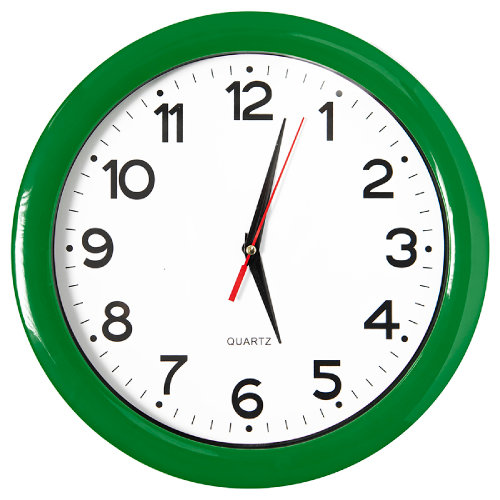 Часы настенные "ПРОМО" разборные ; зеленый,  D28,5 см; пластик (зеленый)