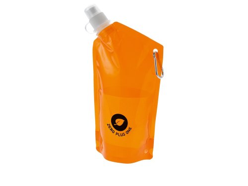 Емкость для питья Cabo с карабином, объем 600 мл оранжевая