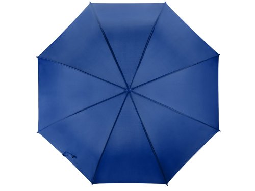 Зонт-трость полуавтоматический синий с пластиковой ручкой