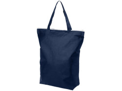 Нетканая сумка-тоут Privy с короткими ручками и застежкой-молнией, синий