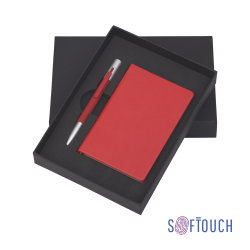Подарочный набор "Сицилия", покрытие soft touch, красный