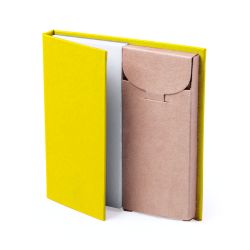 Набор LUMAR: листы для записи (60шт) и цветные карандаши (6шт) (желтый)