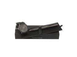 Подарочный набор Capline: часы наручные, ручка шариковая. Christian Lacroix