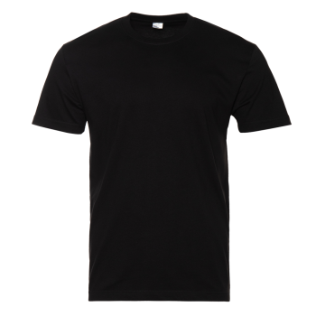 Футболка мужская STAN хлопок 180, 08, Чёрный,  (20)  (44/XS)