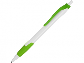 Ручка шариковая "Santa Monica", белый/зеленый, черные чернила