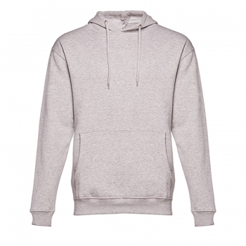 Толстовка мужская с капюшоном PHOENIX, серый меланж, S, 50% хлопок, 50 полиэстер, плотность 320 г/м2