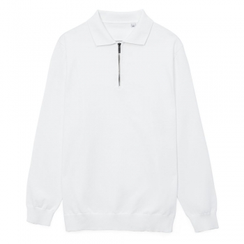 Рубашка поло мужская с длинным рукавом Terrazzo, белая