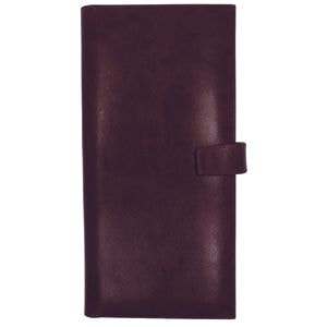 Визитница (160 визиток), бордовый, 25х12х2 см, кожа, тиснение, шелкография