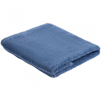 Полотенце махровое «Кронос», большое, синее (дельфинное)