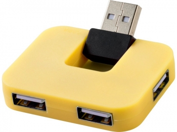USB Hub "Gaia" на 4 порта, розовый