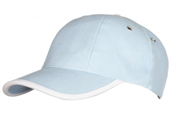 Бейсболка Unit Trendy, голубая с белым Бейсболка Unit Trendy, голубая с белым