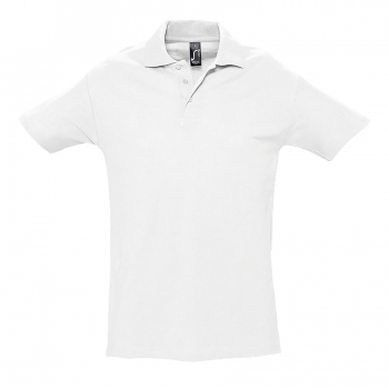 Рубашка поло мужская SPRING II,белый,4XL,100% хлопок, 210/м2