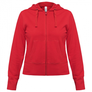 Толстовка женская Hooded Full Zip красная Толстовка женская Hooded Full Zip красная