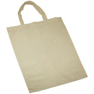 Сумка для покупок из хлопка "Eco", бежевый, 38х42 см, 100% хлопок, шелкография