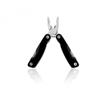 Мультитул BLAUDEN, нержавеющая сталь, пластиковая ручка, 12 функций, черный