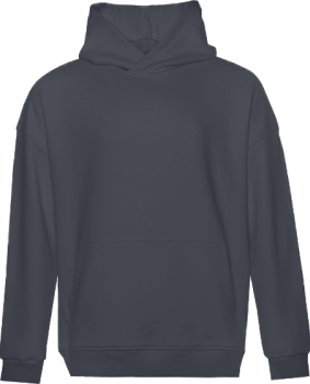 Худи унисекс STAN оверсайз футер без начёса 350, 66, Графит,  (101)  (50/L)