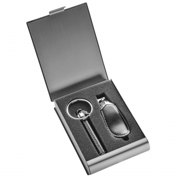 Набор дорожный "Экспресс": фонарик и щипцы для ногтей  11х8,2х2,5 см, иск. кожа, металл, шильд