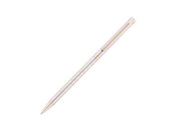 Ручка шариковая Pierre Cardin SLIM. Цвет - серебристый. Упаковка Е