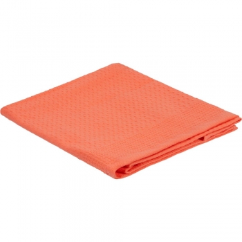 Полотенце вафельное «Деметра», среднее, оранжевое (грейпфрут)