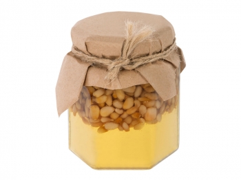 Сувенирный набор "Мед с кедровыми орешками" 250 гр