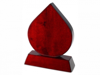 Плакетка «Капля», красное дерево