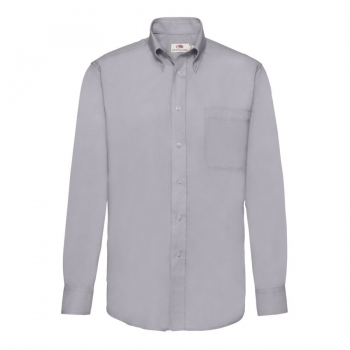 Рубашка "Long Sleeve Oxford Shirt", светло-серый_M, 70% х/б, 30% п/э, 135 г/м2 Рубашка "Long Sleeve Oxford Shirt", светло-серый_M, 70% х/б, 30% п/э, 135 г/м2