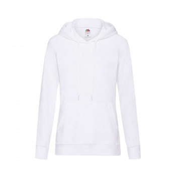 Толстовка женская "LIGHTWEIGHT", белый_XS, 80% хлопок, 20% полиэстер, 240 г/м2
