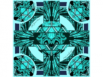 Платок «Малахитовая шкатулка»