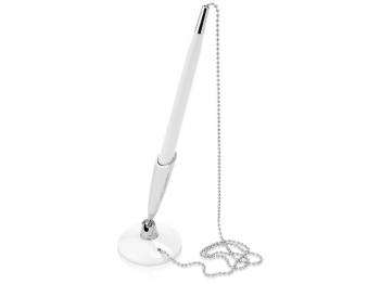 Ручка шариковая на подставке "Холд", белый