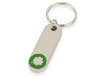 Брелок "Globe", серебристый/синий